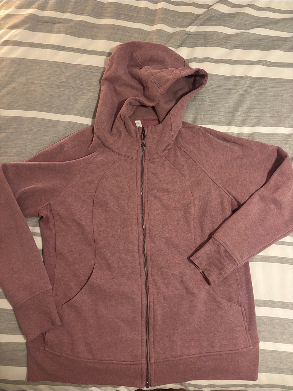 lululemon athletica Dusty Rose Full-Zip Scuba Jacket with Hood